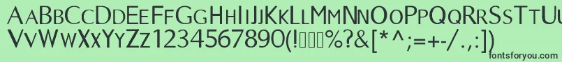 Longtime Font – Black Fonts on Green Background