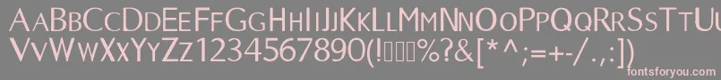 Longtime Font – Pink Fonts on Gray Background
