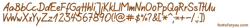 AgiloHandwriting-fontti – ruskeat fontit