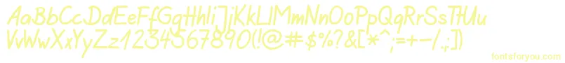 AgiloHandwriting Font – Yellow Fonts