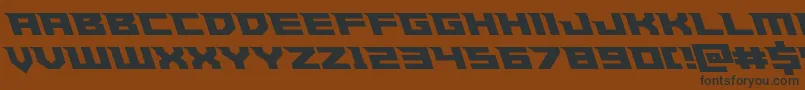 Шрифт Paladinsleft – чёрные шрифты на коричневом фоне