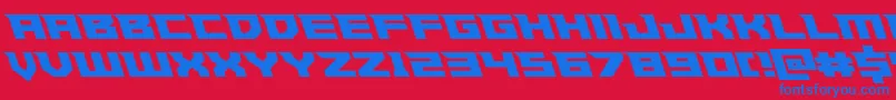 Paladinsleft Font – Blue Fonts on Red Background
