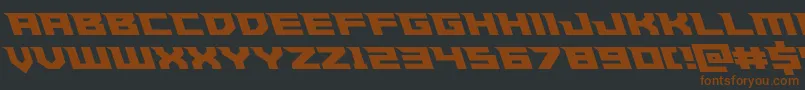 Paladinsleft-fontti – ruskeat fontit mustalla taustalla