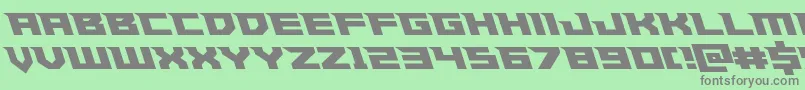 Czcionka Paladinsleft – szare czcionki na zielonym tle