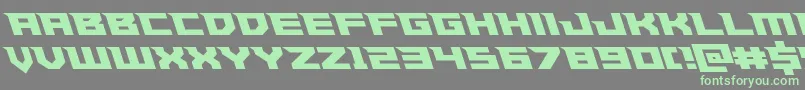 Więcej informacji o czcionce Paladinsleft Czcionka Paladinsleft – zielone czcionki na szarym tle