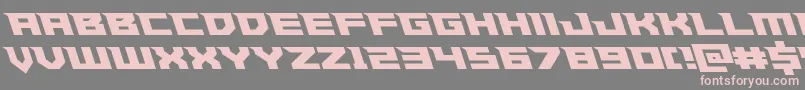 Paladinsleft-Schriftart – Rosa Schriften auf grauem Hintergrund