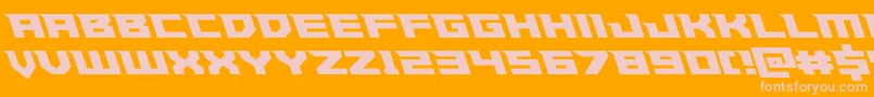 Paladinsleft Font – Pink Fonts on Orange Background