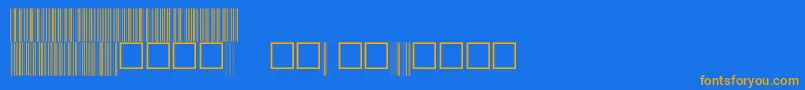 V100006 Font – Orange Fonts on Blue Background