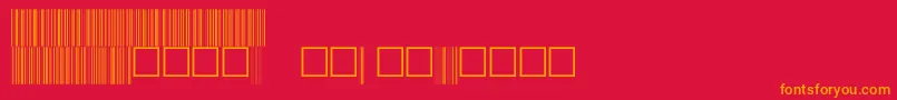 V100006 Font – Orange Fonts on Red Background