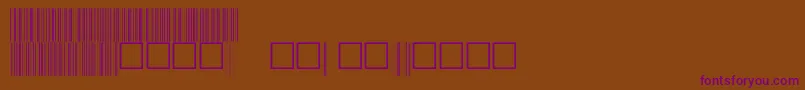 V100006 Font – Purple Fonts on Brown Background