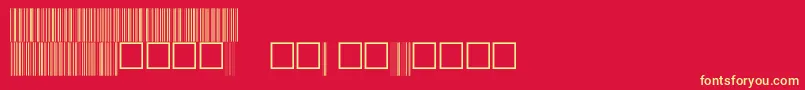 V100006 Font – Yellow Fonts on Red Background