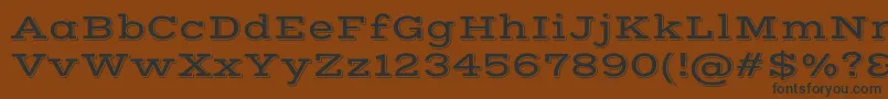 VastshadowRegular Font – Black Fonts on Brown Background
