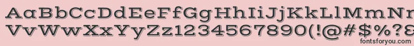 VastshadowRegular Font – Black Fonts on Pink Background