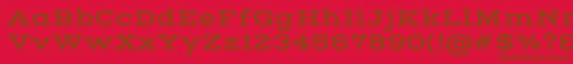 VastshadowRegular Font – Brown Fonts on Red Background