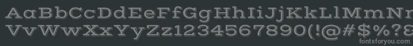VastshadowRegular Font – Gray Fonts on Black Background