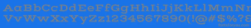 VastshadowRegular Font – Gray Fonts on Blue Background