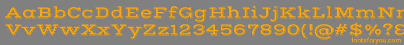 VastshadowRegular Font – Orange Fonts on Gray Background