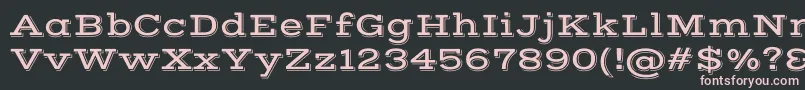VastshadowRegular Font – Pink Fonts on Black Background