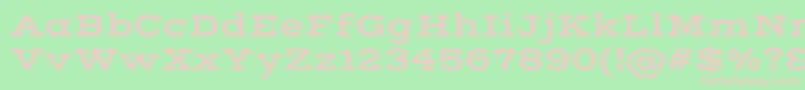 VastshadowRegular Font – Pink Fonts on Green Background