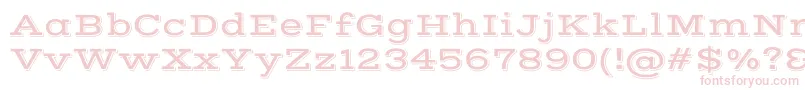 VastshadowRegular Font – Pink Fonts on White Background