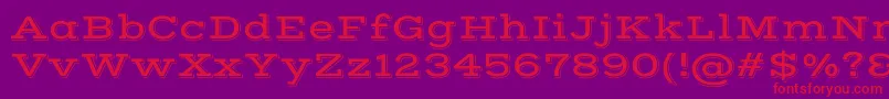VastshadowRegular Font – Red Fonts on Purple Background