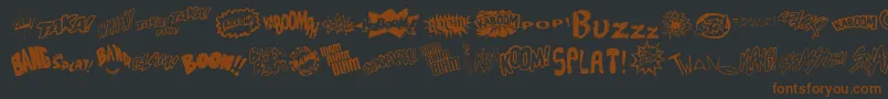 Sound Font – Brown Fonts on Black Background