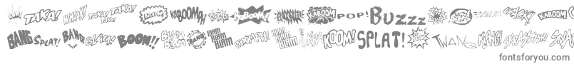Sound Font – Gray Fonts on White Background