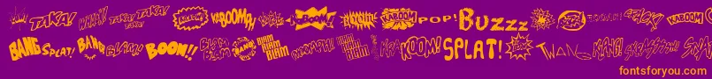 Sound Font – Orange Fonts on Purple Background
