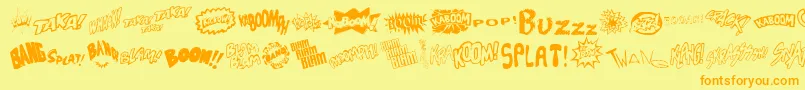 Sound Font – Orange Fonts on Yellow Background