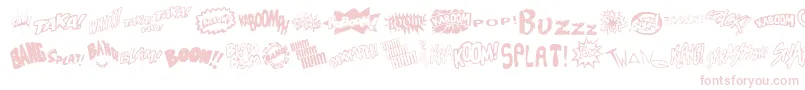 Sound Font – Pink Fonts on White Background