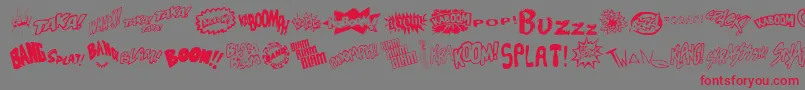 Sound Font – Red Fonts on Gray Background
