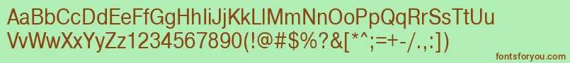 More about Pragmaticactt85n Font Pragmaticactt85n Font – Brown Fonts on Green Background