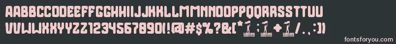 More about Gobierno Font Gobierno Font – Pink Fonts on Black Background