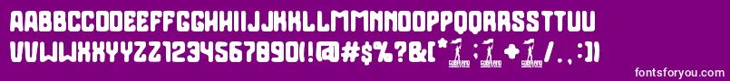 Gobierno Font – White Fonts on Purple Background