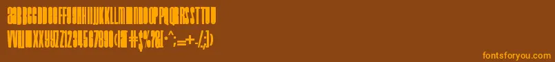 Шрифт Droidink – оранжевые шрифты на коричневом фоне