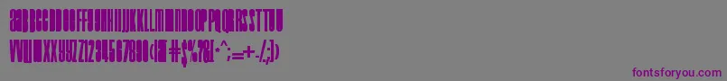 Droidink Font – Purple Fonts on Gray Background