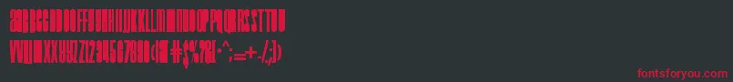 Droidink Font – Red Fonts on Black Background