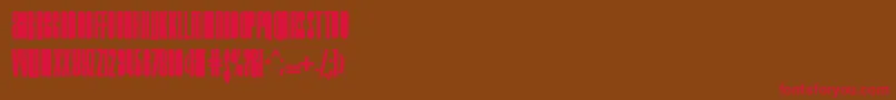 Droidink Font – Red Fonts on Brown Background