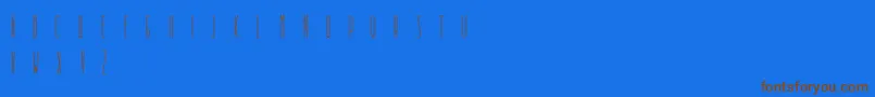 DooodleistaCondensed Font – Brown Fonts on Blue Background