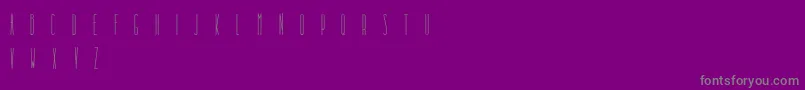 Fonte DooodleistaCondensed – fontes cinzas em um fundo violeta