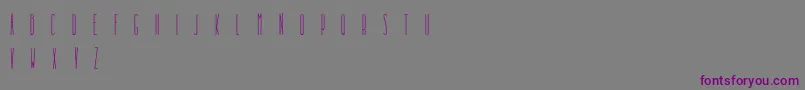 DooodleistaCondensed Font – Purple Fonts on Gray Background