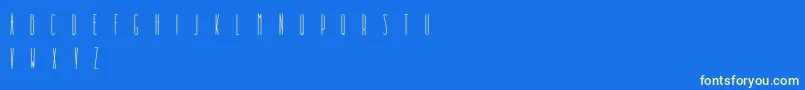 Шрифт DooodleistaCondensed – жёлтые шрифты на синем фоне