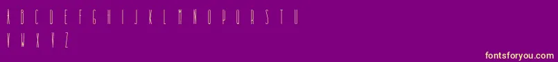 DooodleistaCondensed Font – Yellow Fonts on Purple Background