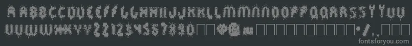 Sprckaren Font – Gray Fonts on Black Background