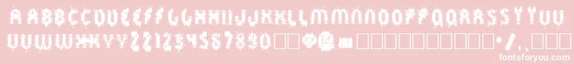 Sprckaren Font – White Fonts on Pink Background