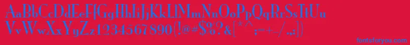 ItcMonaLisaSolid Font – Blue Fonts on Red Background