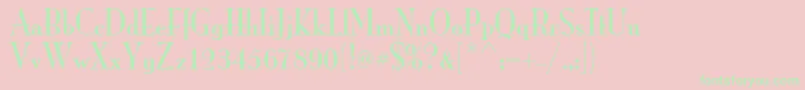 ItcMonaLisaSolid Font – Green Fonts on Pink Background
