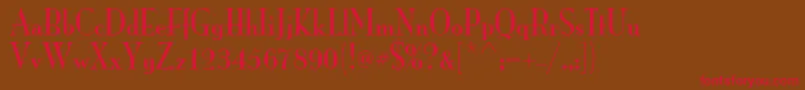ItcMonaLisaSolid Font – Red Fonts on Brown Background