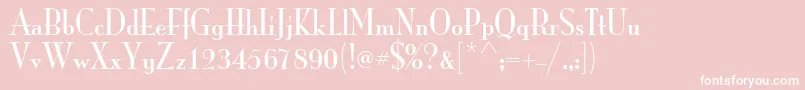 ItcMonaLisaSolid Font – White Fonts on Pink Background