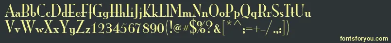 フォントItcMonaLisaSolid – 黒い背景に黄色の文字